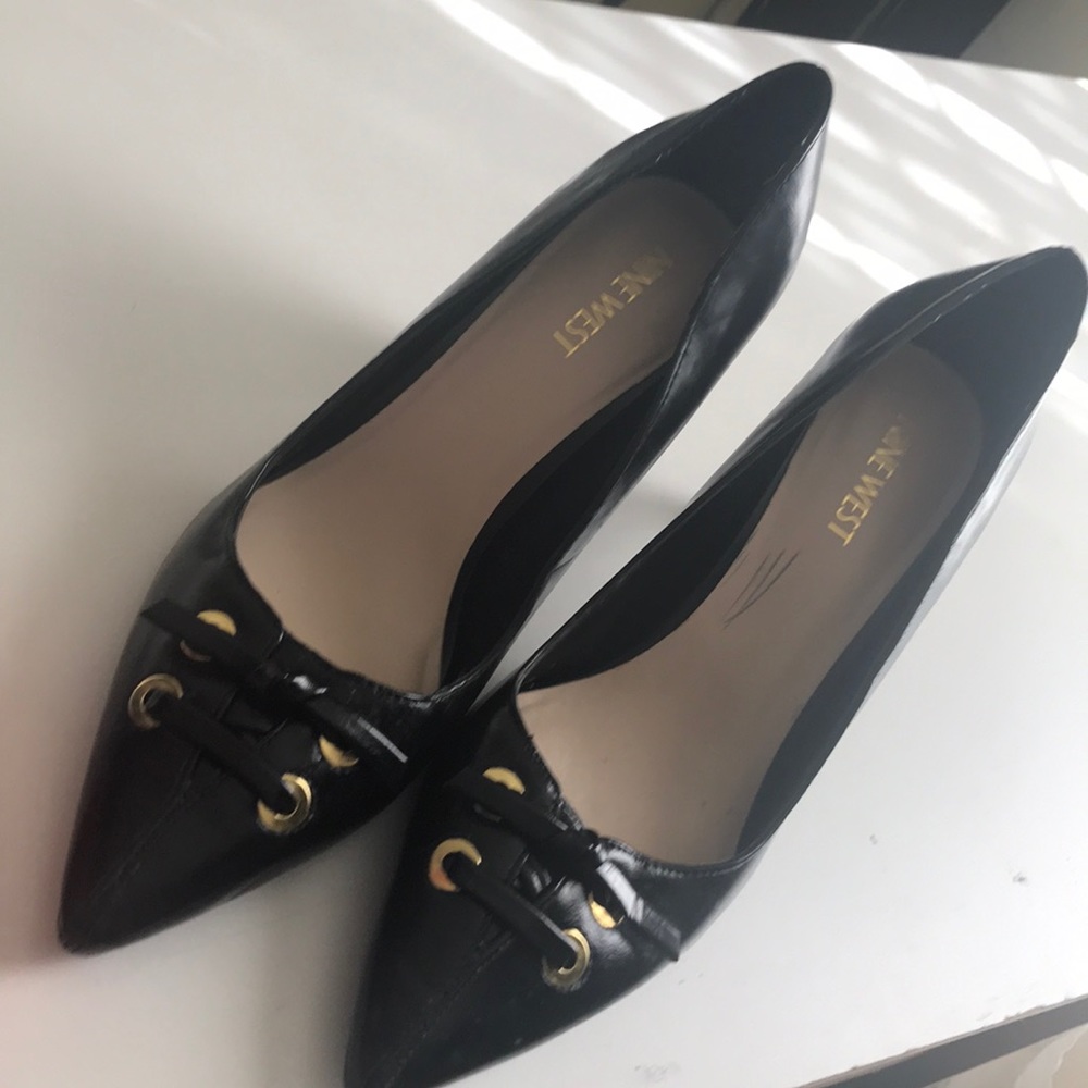 Nine West black 7.5 heels, worn maybe twice.